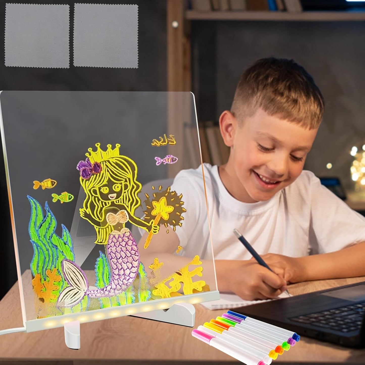 Glowing LED Drawing Board