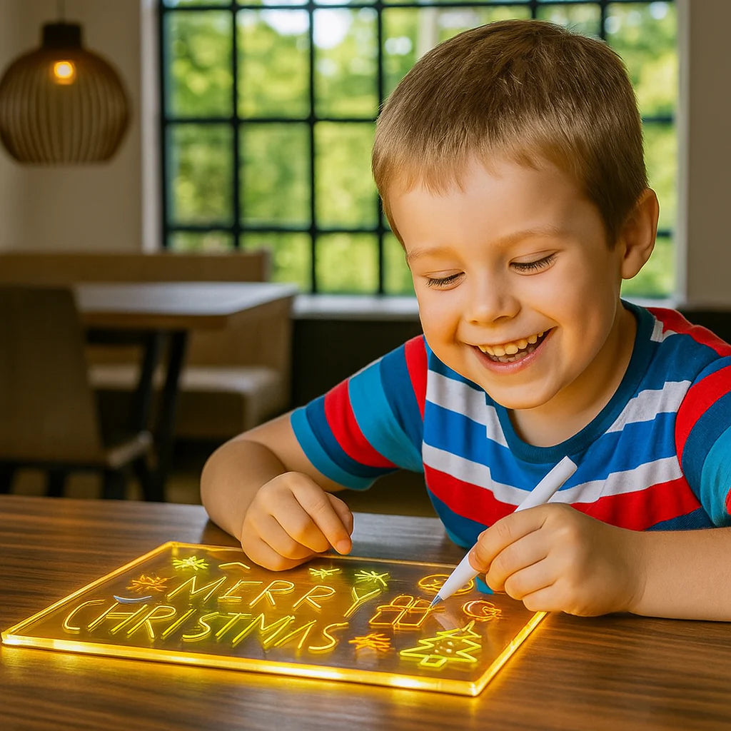 Glowing LED Drawing Board