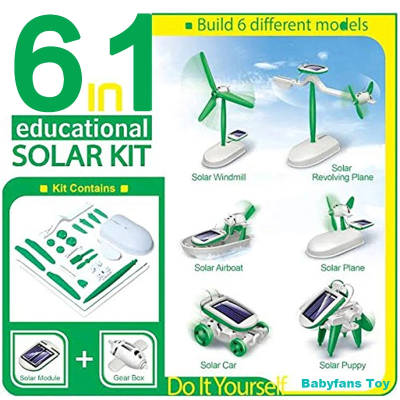 6-in-1 Solar Robot Kit