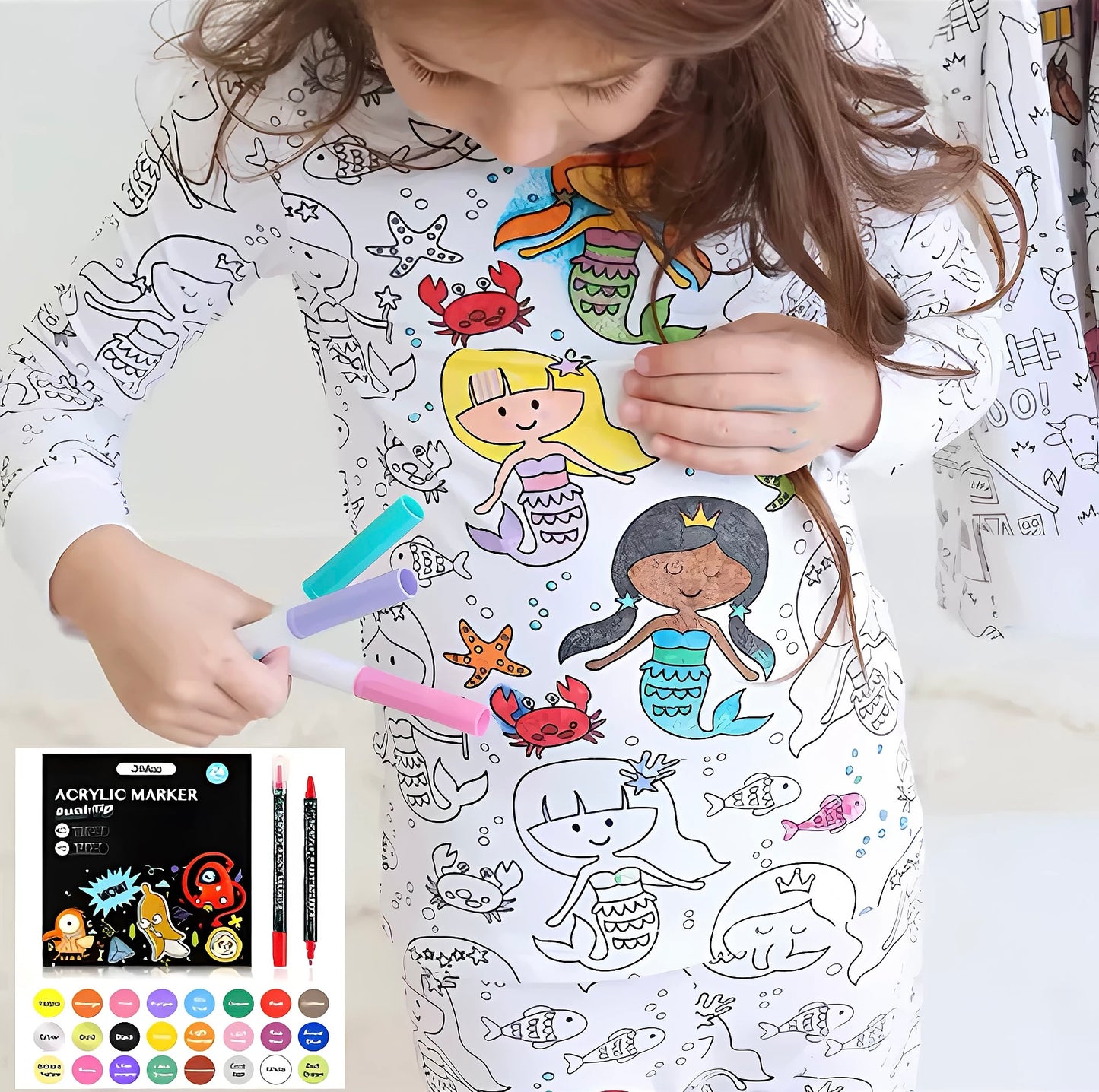 Kidzvault™ Color-In Pajamas