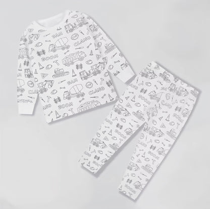 Kidzvault™ Color-In Pajamas