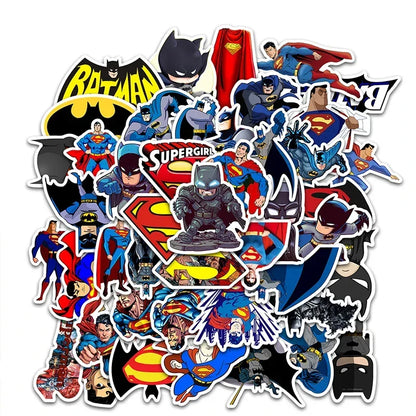 Disney Cartoon Batman Stickers for Kids DIY Marvel Graffiti Skateboard Luggage Decal Cool Waterproof Sticker Fun Classic Toys
