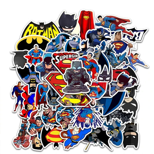 Disney Cartoon Batman Stickers for Kids DIY Marvel Graffiti Skateboard Luggage Decal Cool Waterproof Sticker Fun Classic Toys