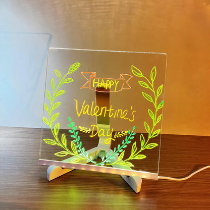 Glowing LED Drawing Board