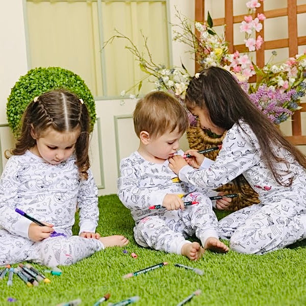Kidzvault™ Color-In Pajamas