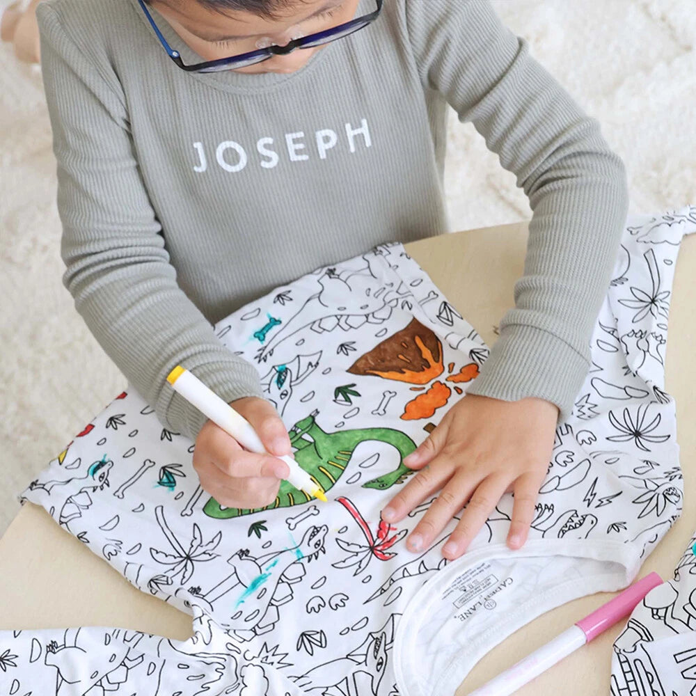 Kidzvault™ Color-In Pajamas