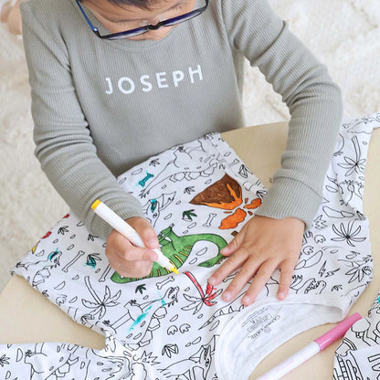 Kidzvault™ Color-In Pajamas