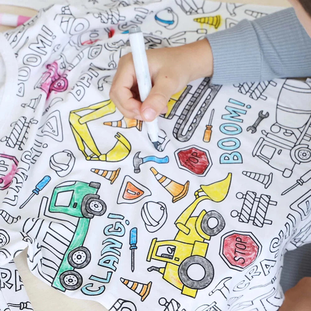 Kidzvault™ Color-In Pajamas